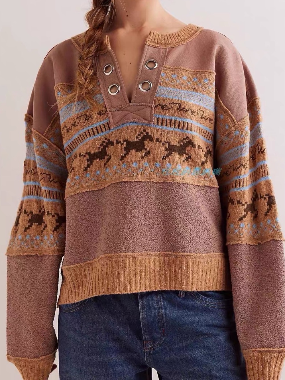 FREE PEOPLE We The Free Running Wild Pullover